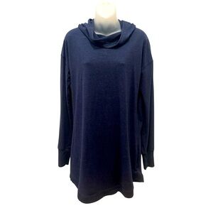 Tek Gear Cowl Neck Sweatshirt Athleisure Sweatshirt Dress Blue Medium M